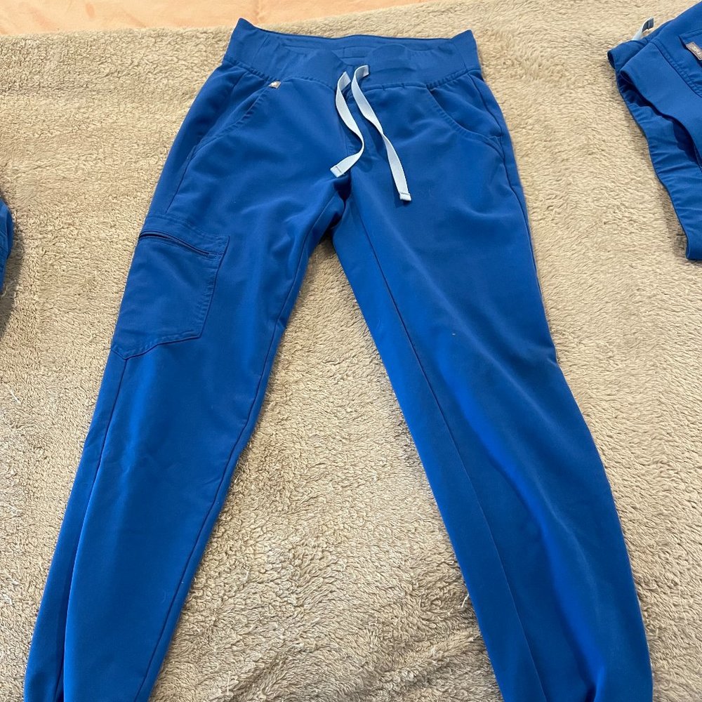FIGS Zamora Jogger Scrub Pants Royal Blue XXS